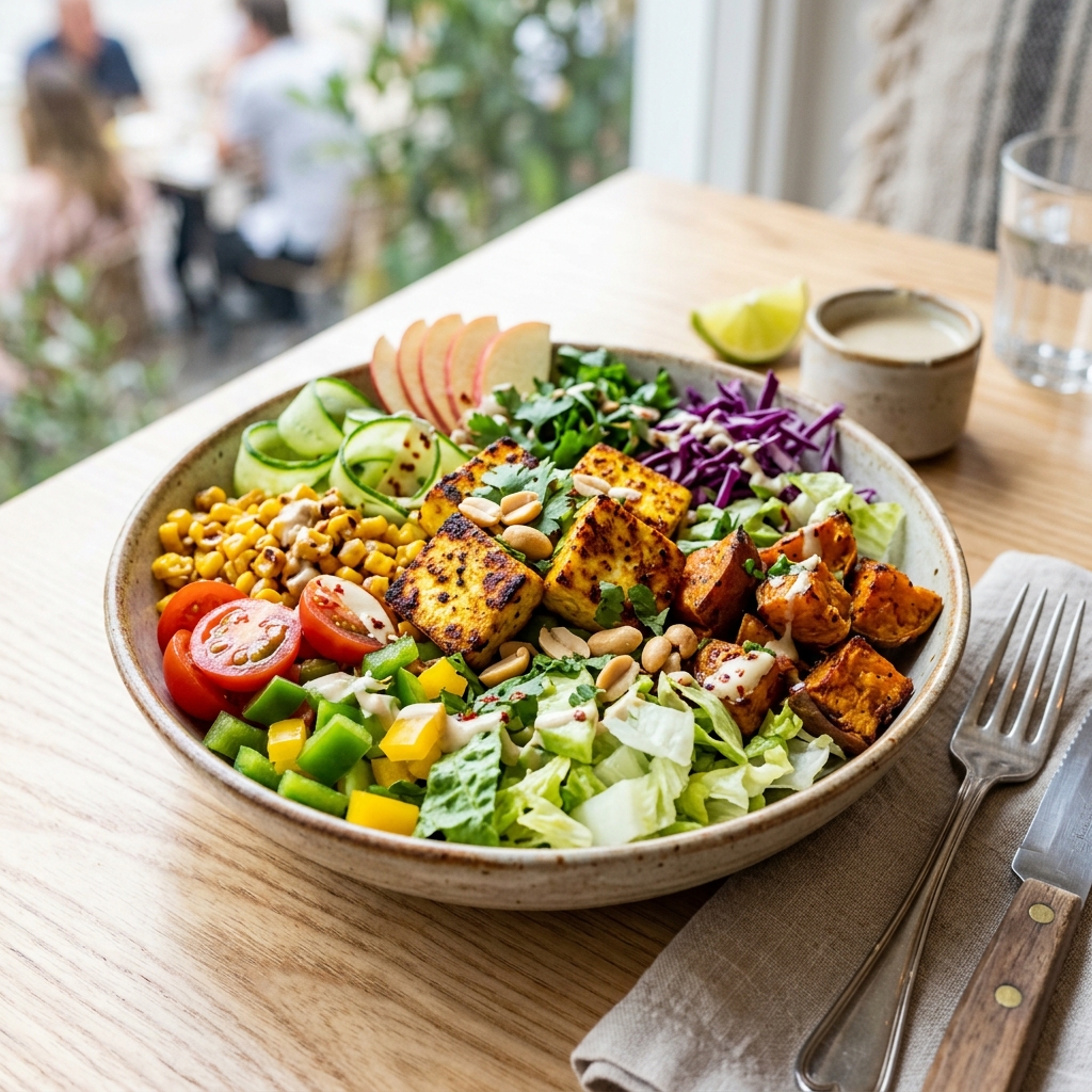 Roasted Paneer & Sweet Potato Bowl